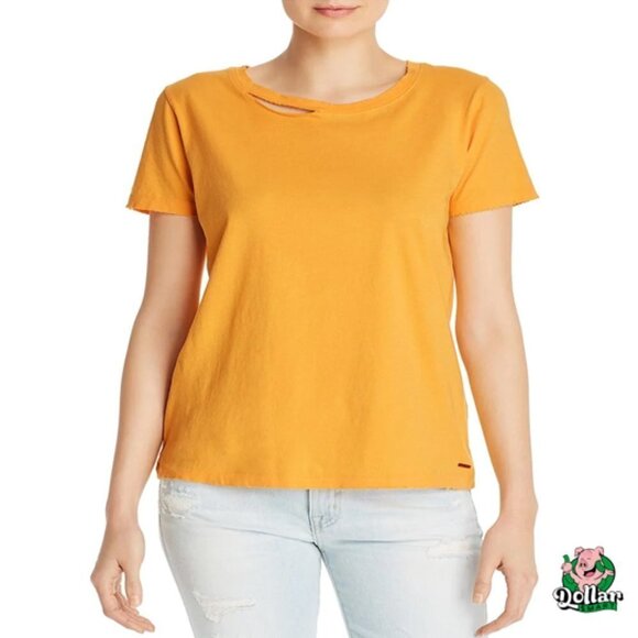 n:PHILANTHROPY Tops - N:PHILANTHROPY Harlow Womens Cotton Distressed T-Shirt